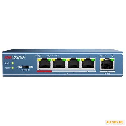 Коммутатор Hikvision DS-3E0105P-E