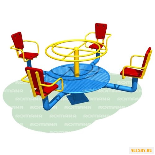 ROMANA Карусель с рулем и