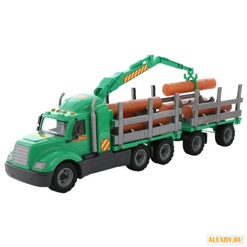 Лесовоз Wader с прицепом Майк