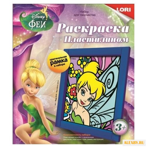 Пластилин LORI Раскраска Фея