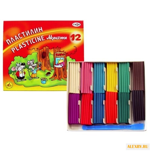 Пластилин Гамма Мультики 12