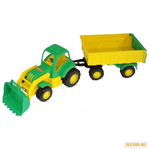 Трактор Полесье с прицепом и