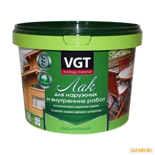 Лак VGT Акриловый для наружных