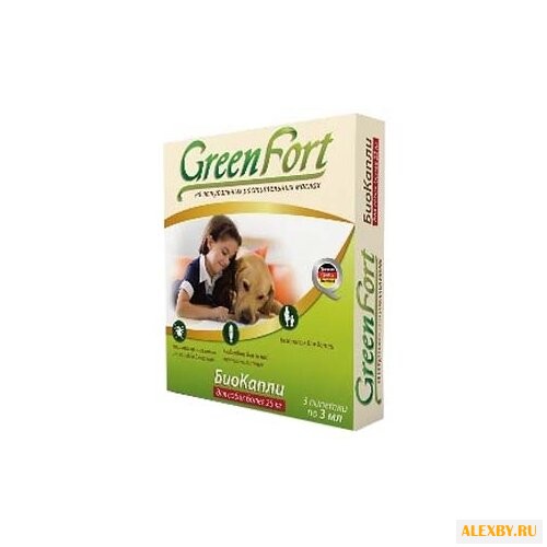 GreenFort БиоКапли от блох для