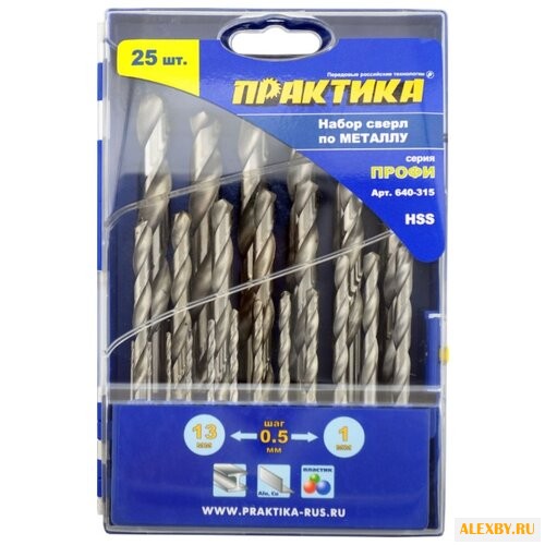 Набор сверл ПРАКТИКА Профи