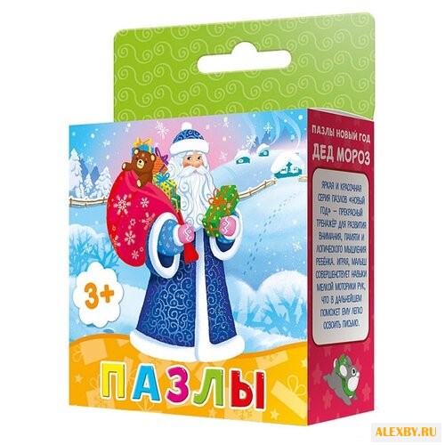 Пазл ГеоДом Новый год Дед Мороз