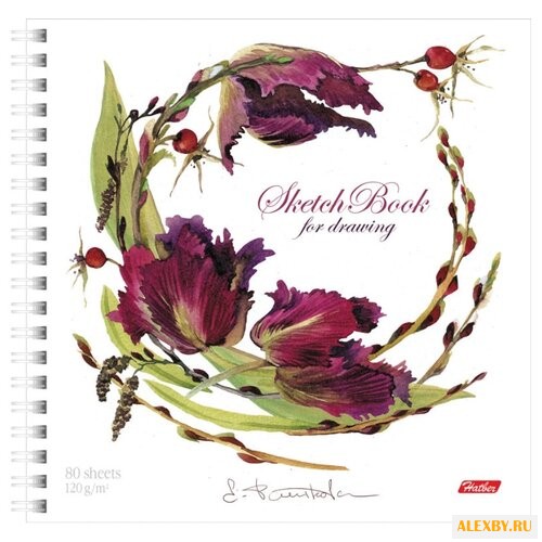 Скетчбук Hatber Флер 17 х 17
