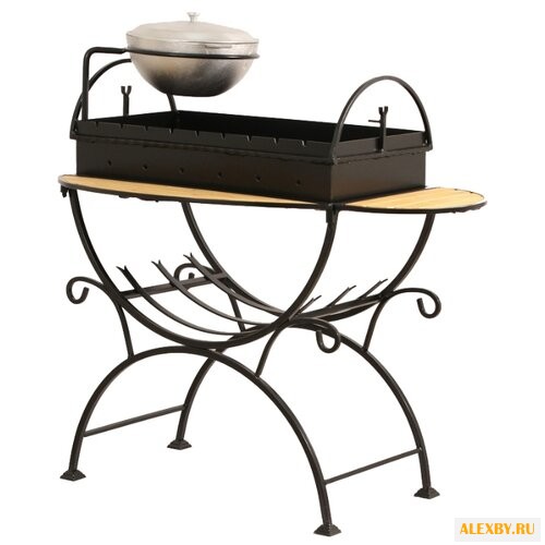 Мангал Doorz садовый с казаном