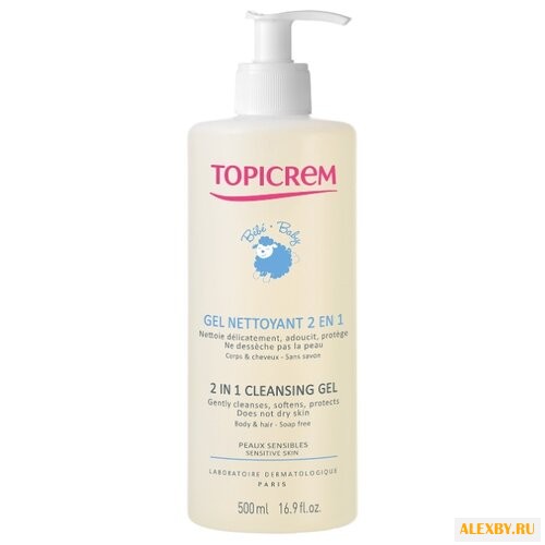 Topicrem Очищающий гель 2 в 1