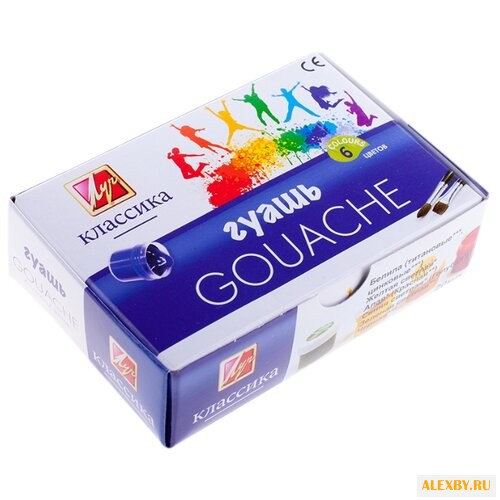 Луч Гуашь Классика 6 цветов х