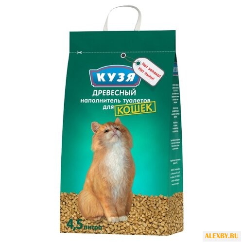 Наполнитель Кузя Древесный 4.5 л