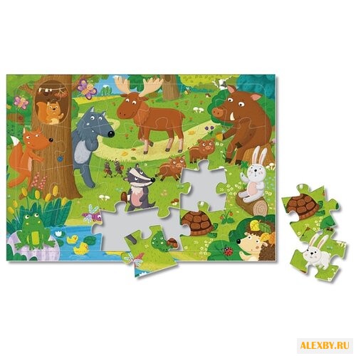 Пазл ГеоДом Лесные животные