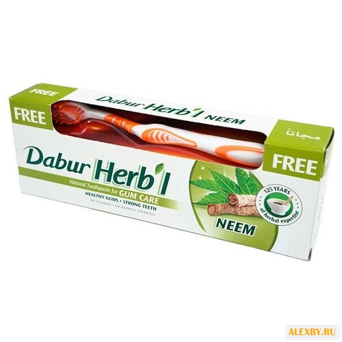 Зубная паста + щетка Dabur