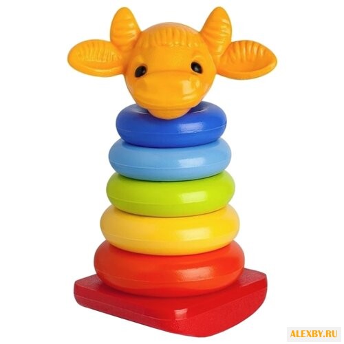 Пирамидка Росигрушка Бычок 9238