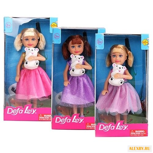Кукла Defa Lucy Люси с мишкой