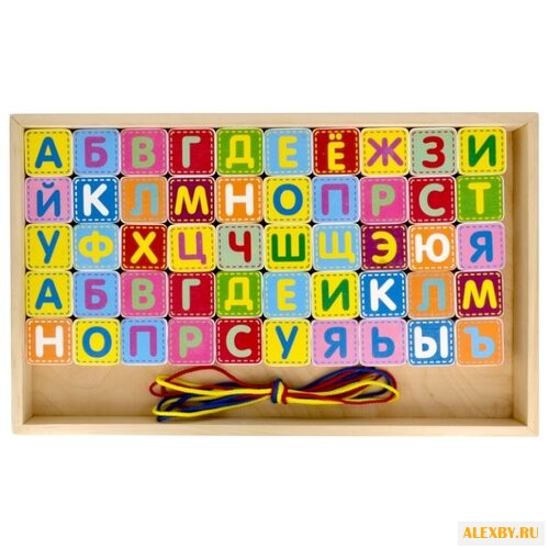 Шнуровка Alatoys Азбука КША5011