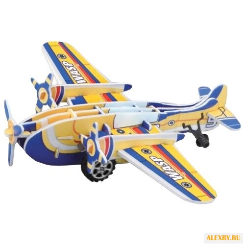 Пазл Pilotage 3D Самолет желтый