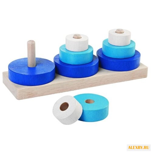 Пирамидка-сортер PlanToys Трио