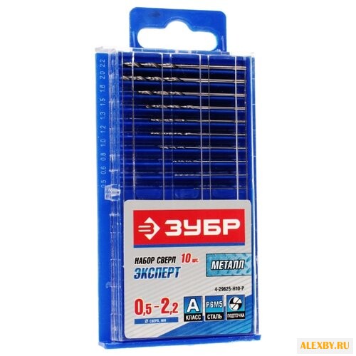 Набор сверл ЗУБР МЕТ-Ш