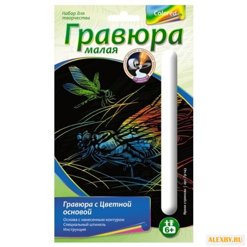 Гравюра LORI Яркие стрекозы