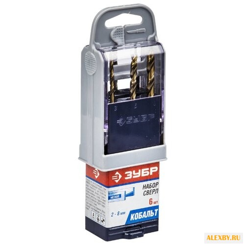 Набор сверл ЗУБР Кобальт