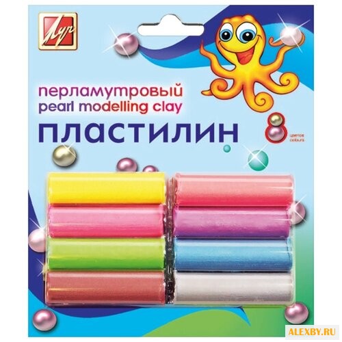 Пластилин Луч перламутровый 8