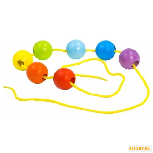 Шнуровка Alatoys Шарики радуга