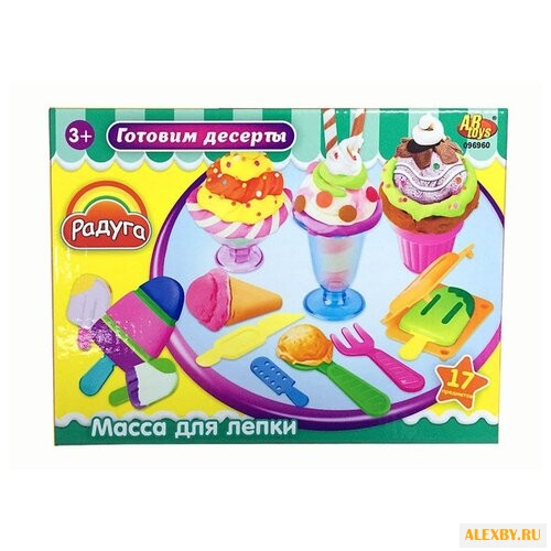 Масса для лепки ABtoys Радуга