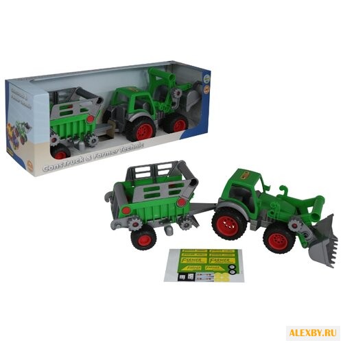 Трактор Wader с полуприцепом