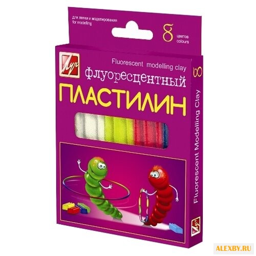 Пластилин Луч флуоресцентный 8
