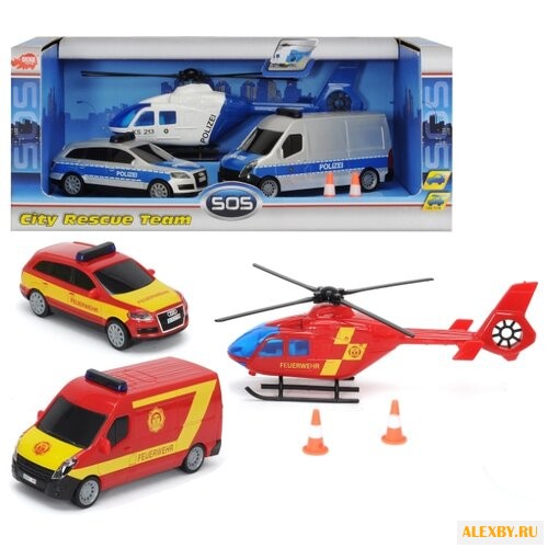 Набор машин Dickie Toys Служба