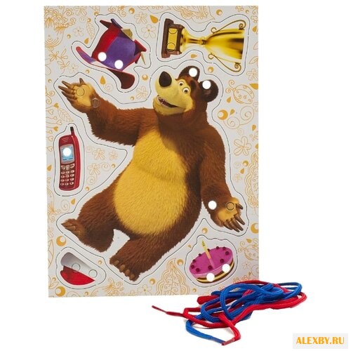 Шнуровка РОСМЭН Миша. Маша и