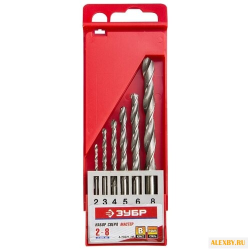 Набор сверл ЗУБР МЕТ-В