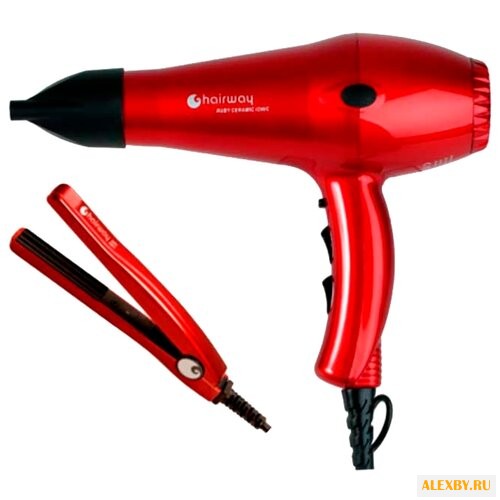 Набор фен + щипцы Hairway 03085