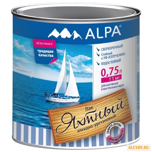 Лак Alpa Яхтный 0.75 л