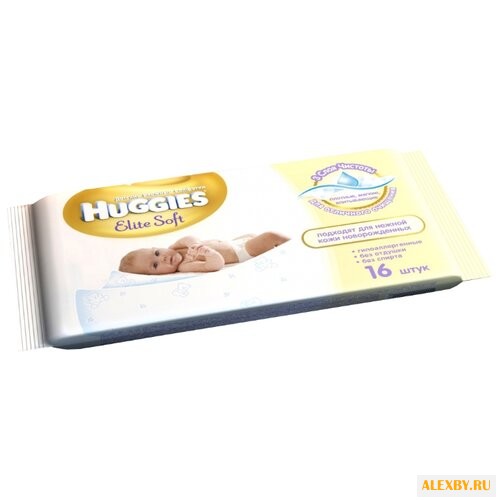 Влажные салфетки Huggies Elite