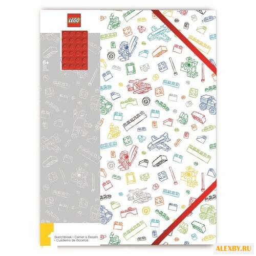 Блокнот LEGO A4 96 листов красный
