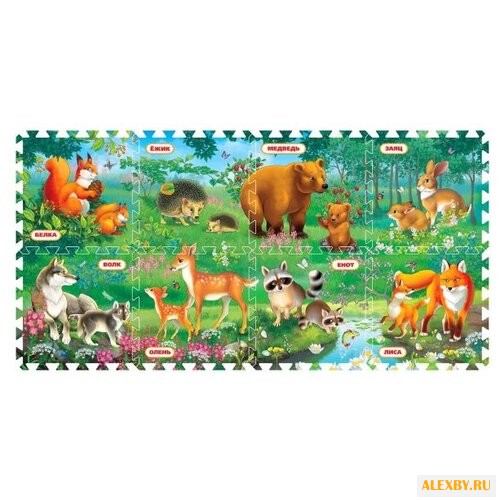 Коврик-пазл Играем вместе Кто