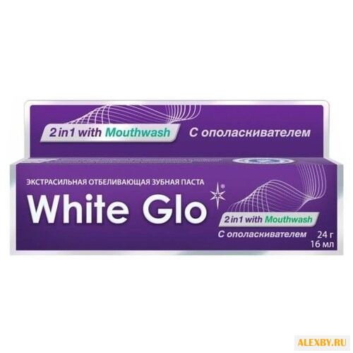 Зубная паста White Glo 2 в 1 с