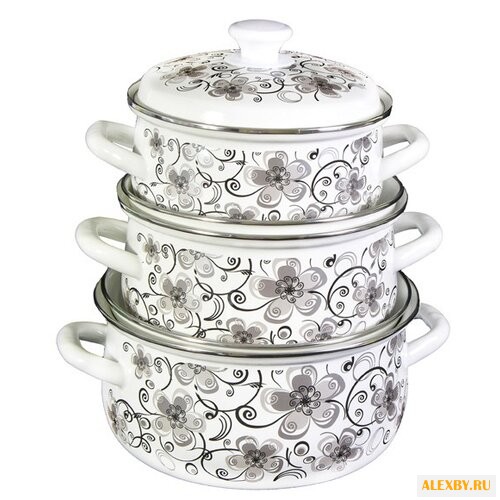 Набор кастрюль КМЗ Николь-1 6 пр.