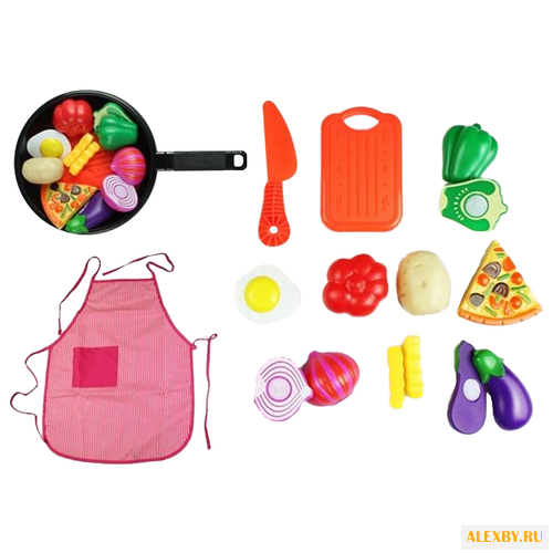 Набор продуктов с посудой Yako