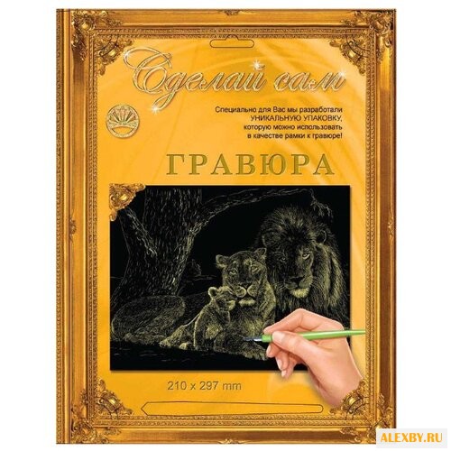 Гравюра Лапландия Львы 37795