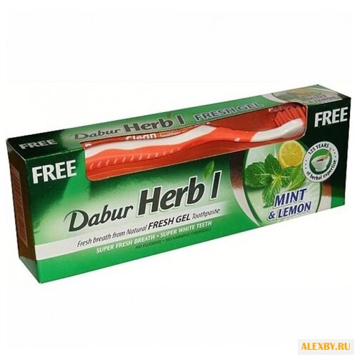 Зубная паста + щетка Dabur