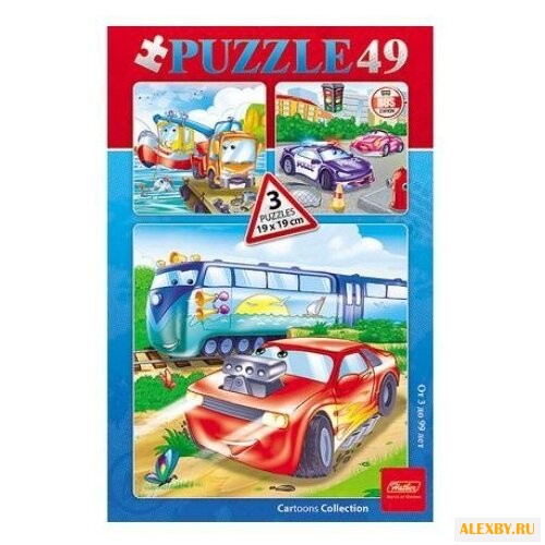 Набор пазлов Hatber 3 картинки