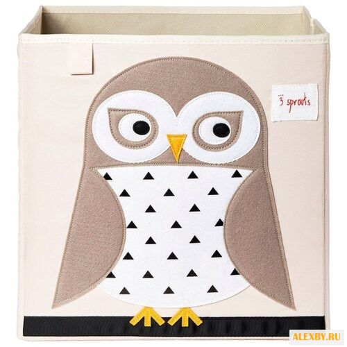 Ящик 3 Sprouts Сова 33х33х33 см