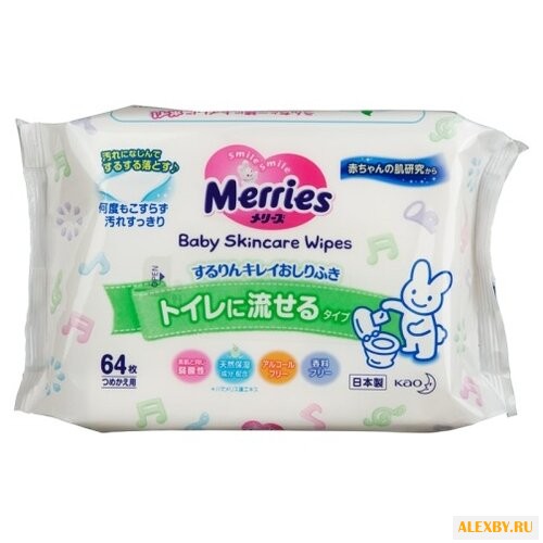 Влажные салфетки Merries