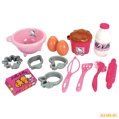 Набор продуктов с посудой