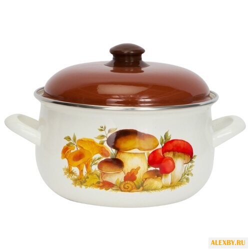 Кастрюля Интерос Грибы 51 л