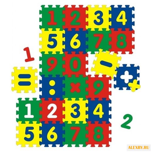 Коврик-пазл Флексика Цифры 45444