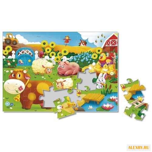 Пазл ГеоДом Животные на ферме